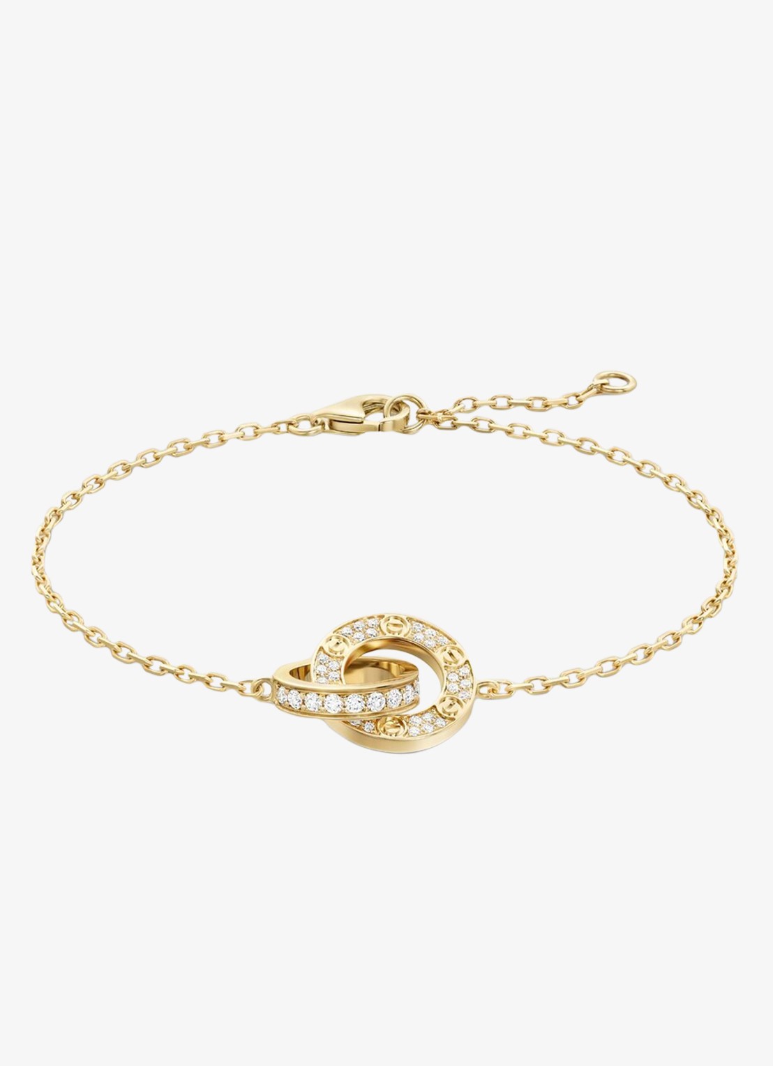 Cartier LOVE armband van 18 karaat geelgoud en 48 diamanten CRB6084600 - voorkant geelgoud