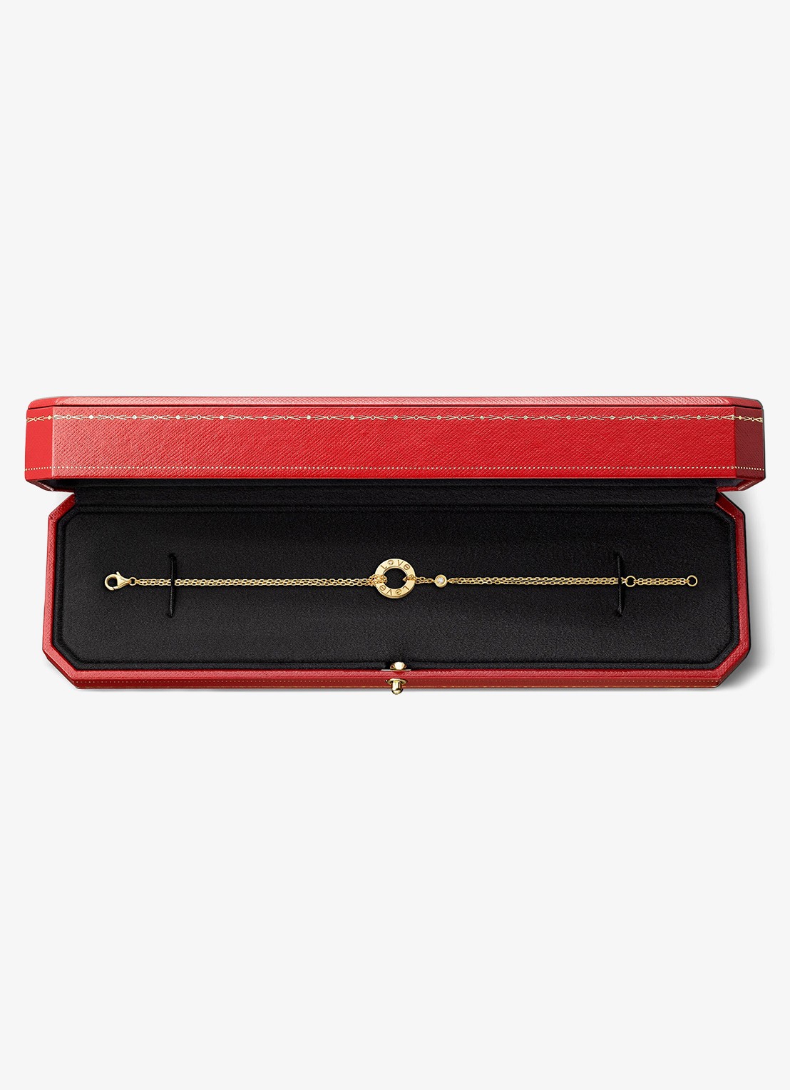 Cartier LOVE armband, van 18 karaat geelgoud met 0.03 ct diamant CRB6038300 - detail 6 geelgoud