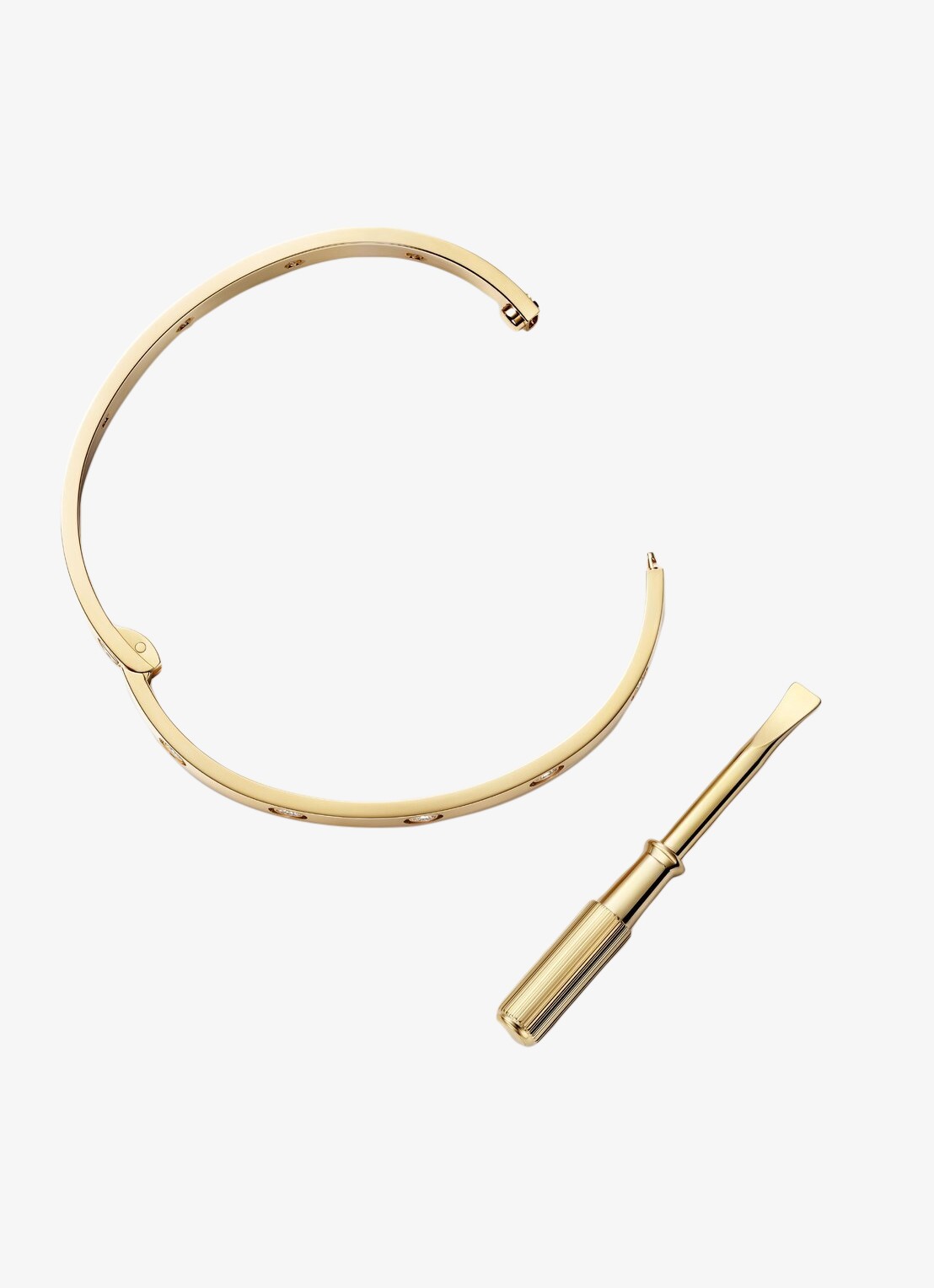 Cartier LOVE armband van 18 karaat geelgoud met 10 diamanten CRB6082415 - detail 5 geelgoud