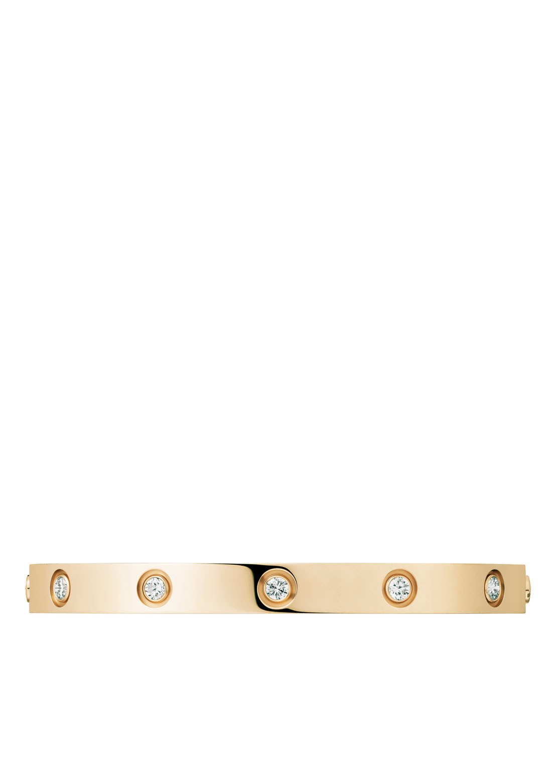 Cartier LOVE armband van 18 karaat geelgoud met diamanten CRB6070300 - voorkant 2 geelgoud