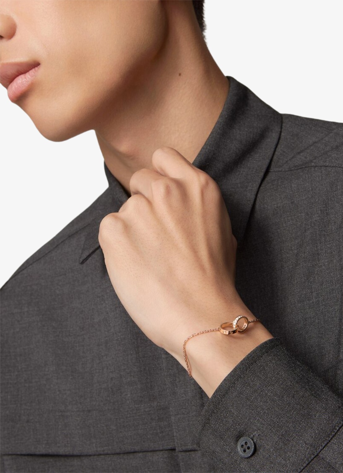 Cartier LOVE armband van 18 karaat roségoud met 18 diamanten CRB6084200 - detail 3 roségoud