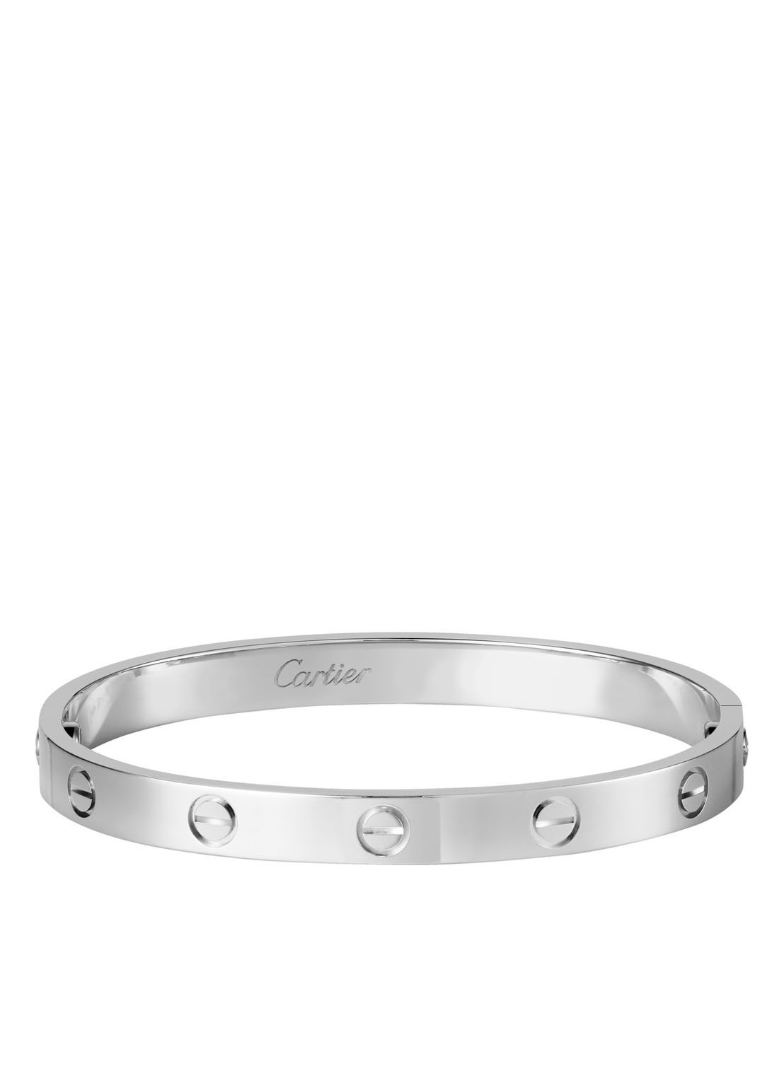 Cartier LOVE armband van 18 karaat witgoud CRB6067600 - voorkant 2 witgoud
