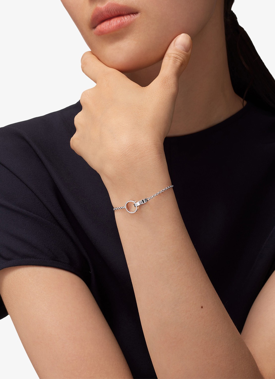 Cartier LOVE armband van 18 karaat witgoud CRB6091200 - voorkant 8 witgoud