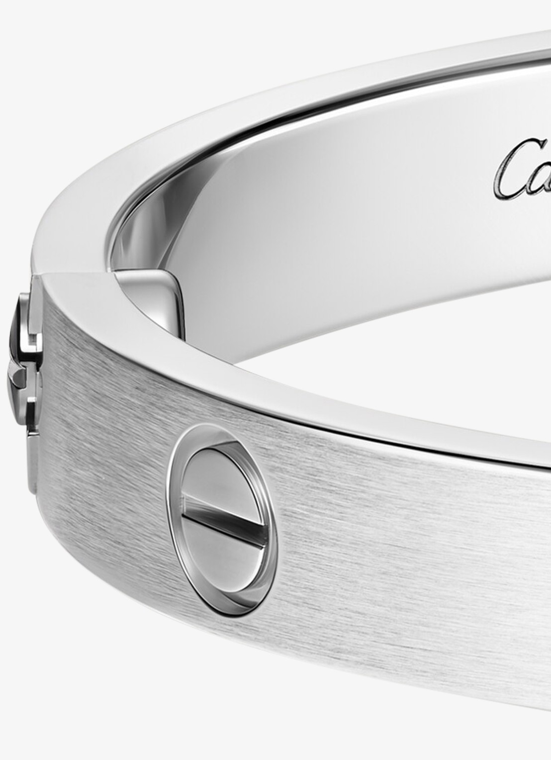 Cartier LOVE armband van 18 karaat witgoud met 4 diamanten CRB6080215 - detail 4 witgoud