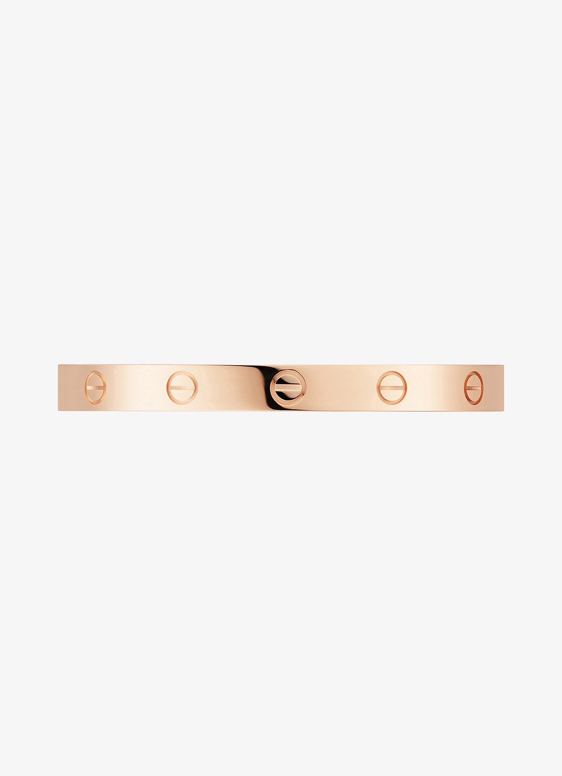 Cartier LOVE bangle, open, klassiek model van 18 karaat roségoud CRB6032617 - achterkant 2 roségoud