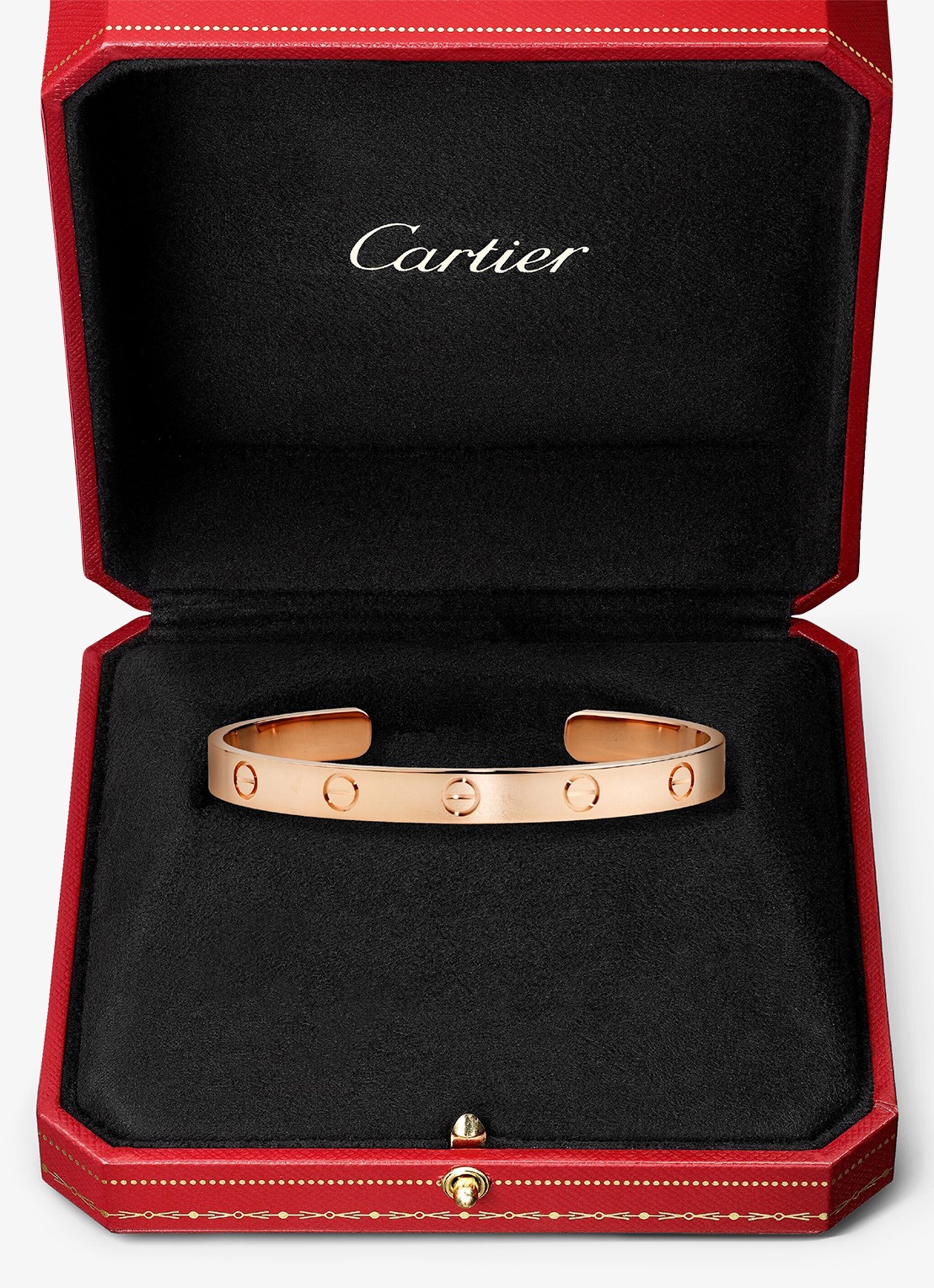 Cartier LOVE bangle, open, klassiek model van 18 karaat roségoud CRB6032617 - detail 6 roségoud