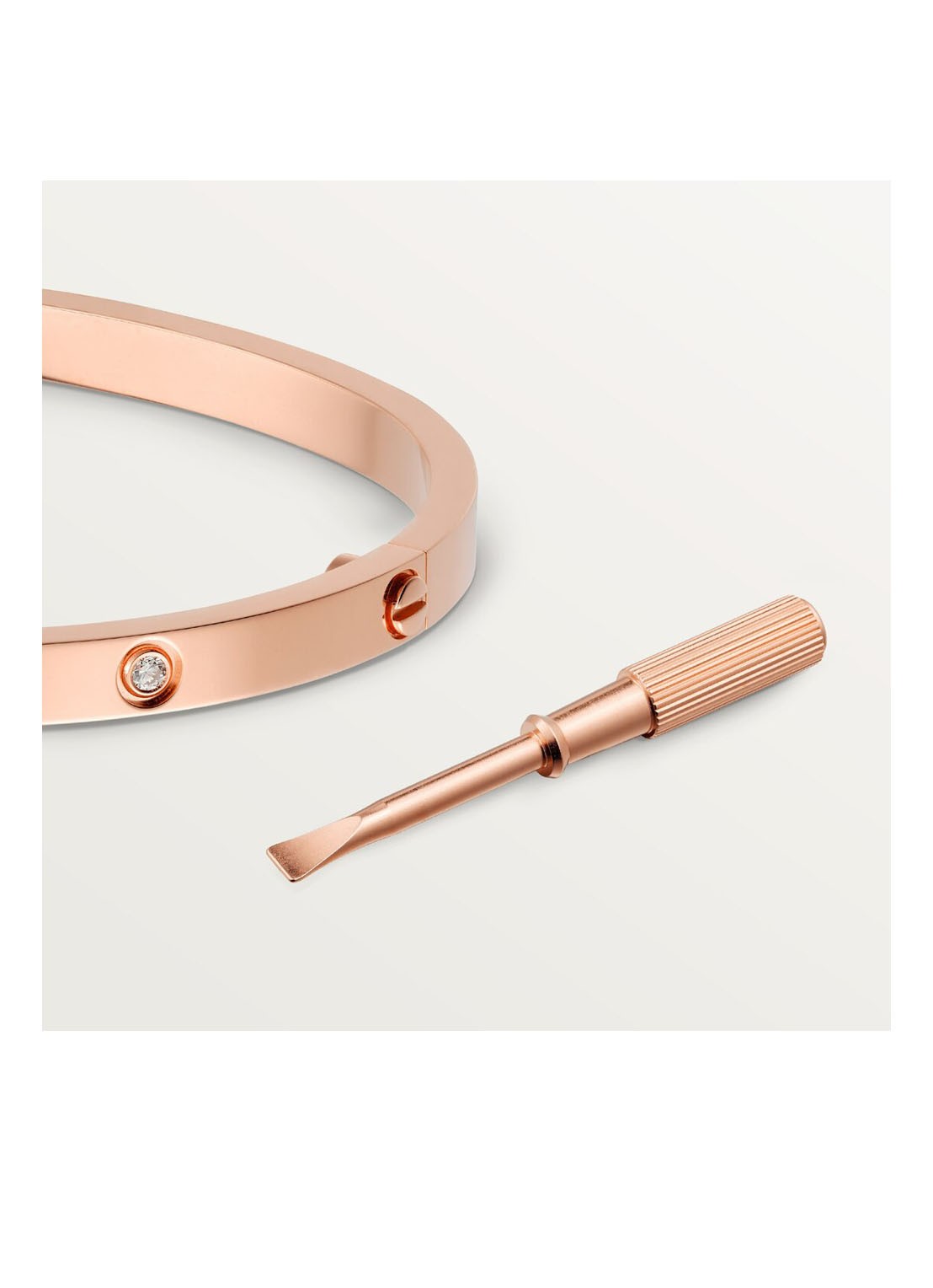 Cartier LOVE bangle van 18 karaat roségoud met 10 diamanten CRB6047900 - detail 3 roségoud