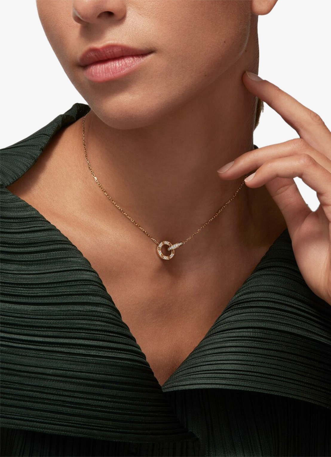 Cartier LOVE ketting van 18 karaat geelgoud met 48 diamanten CRB7225004 - detail 3 geelgoud