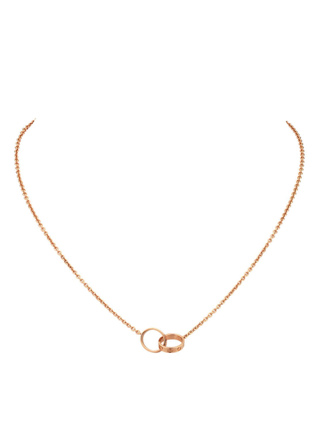 Cartier Love ketting van 18k roségoud B7212300 - detail roségoud