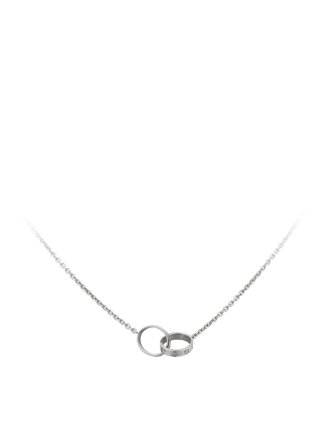 Cartier Love ketting van 18k witgoud B7212500 - voorkant witgoud