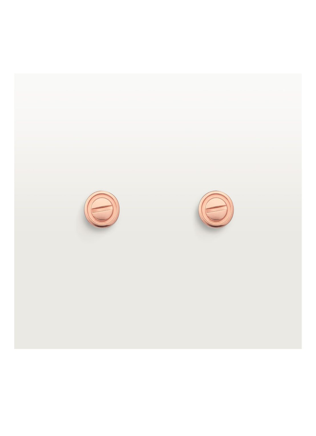 Cartier LOVE oorbellen van 18 karaat roségoud CRB8301254 - voorkant roségoud