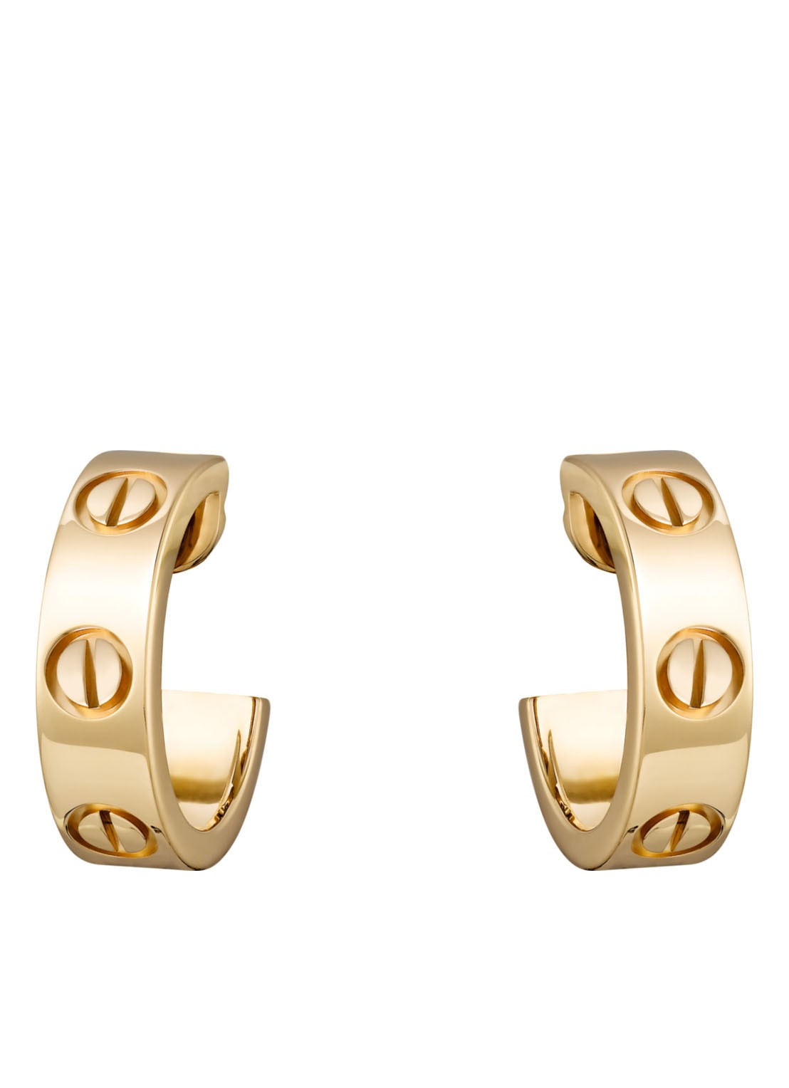 Cartier Love oorringen van 18k geelgoud CRB8022500 - voorkant 2 geelgoud