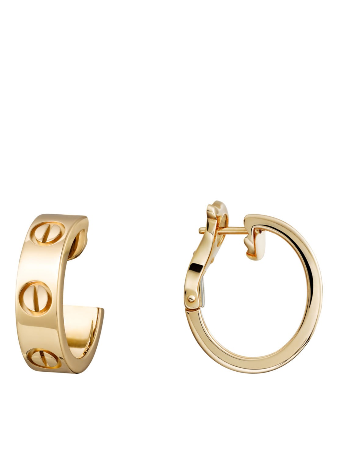 Cartier Love oorringen van 18k geelgoud CRB8022500 - voorkant 3 geelgoud