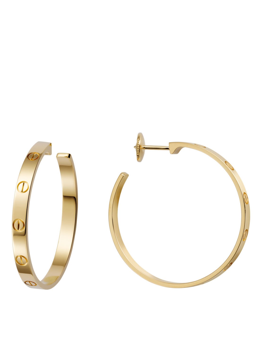 Cartier Love oorringen van 18k geelgoud CRB8028200 - voorkant 2 geelgoud