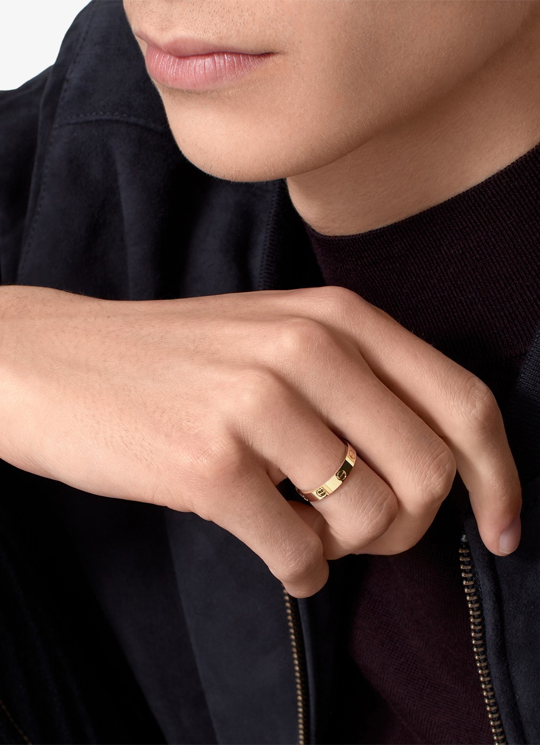 Cartier LOVE ring, klein model van 18 karaat geelgoud CRB40850 - voorkant 8 geelgoud