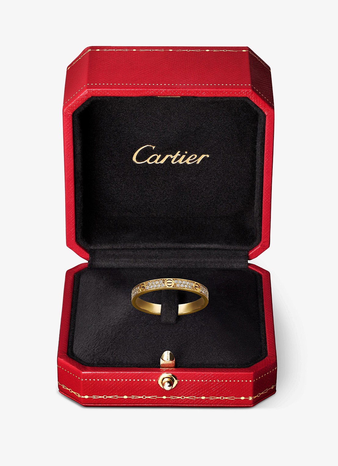 Cartier LOVE ring, mini model van 18 karaat roségoud met 0.19 ct diamant CRB4218100 - detail 4 roségoud
