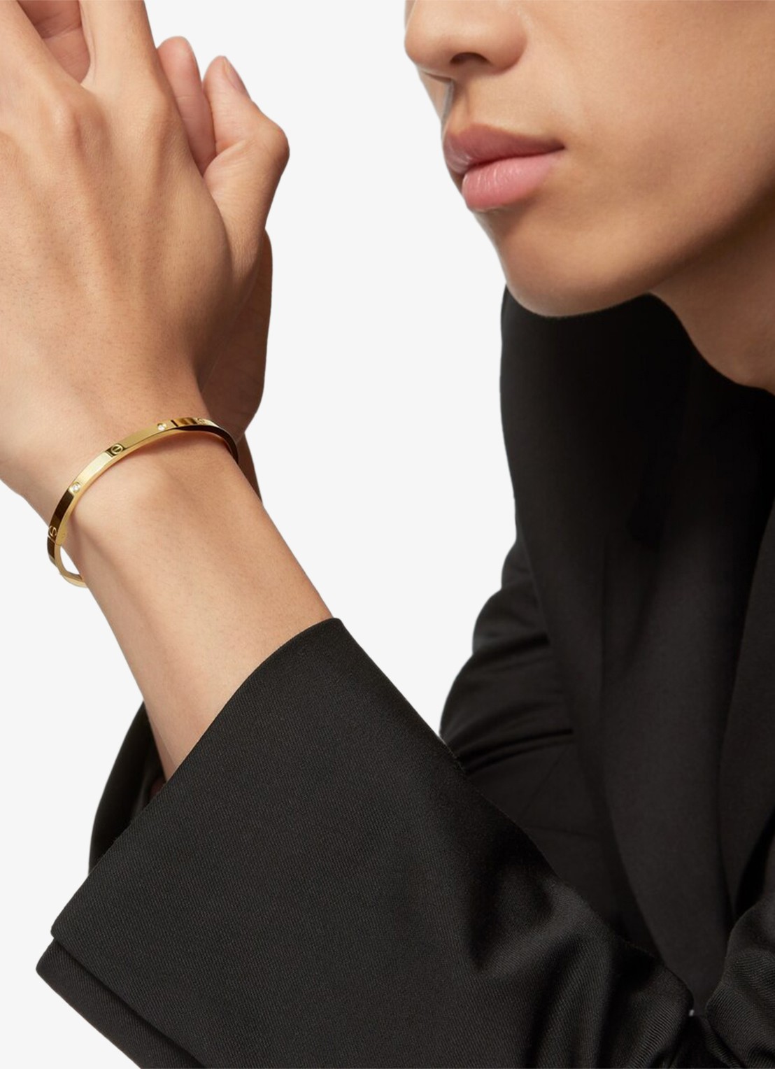 Cartier LOVE Small armband van 18 karaat geelgoud met 6 diamanten CRB6079415 - detail 3 geelgoud
