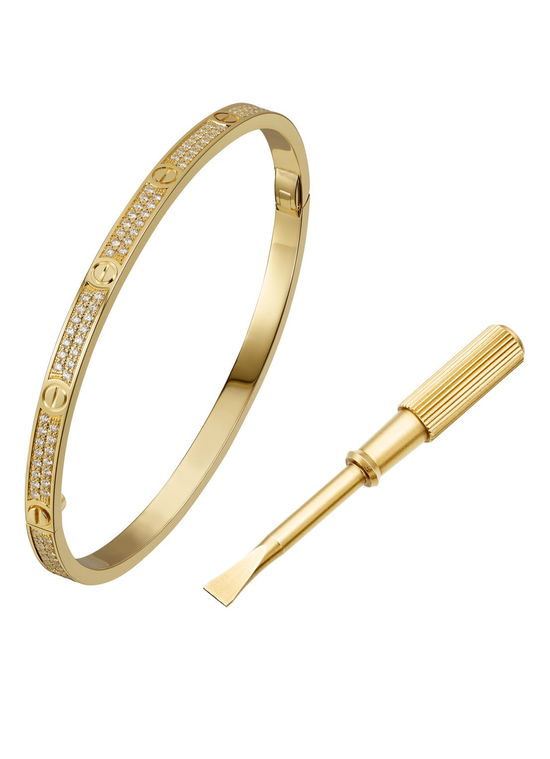 Cartier LOVE small armband van 18 karaat geelgoud met diamanten CRN6710600 - detail 4 geelgoud