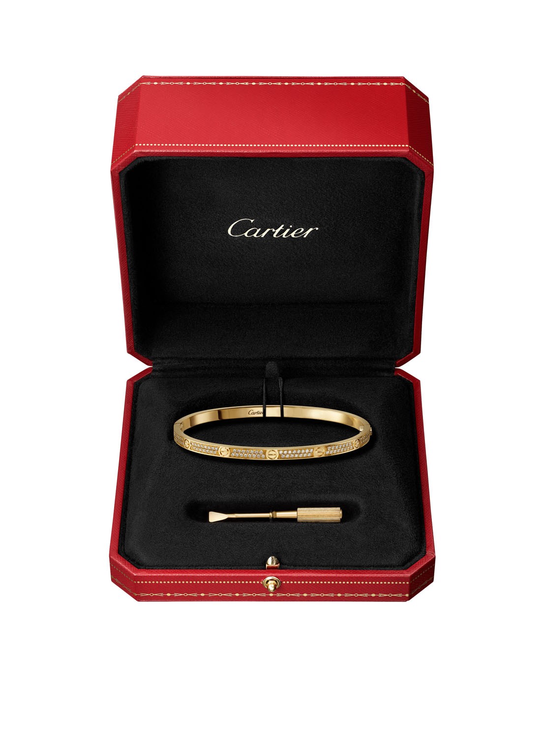 Cartier LOVE small armband van 18 karaat geelgoud met diamanten CRN6710600 - detail 5 geelgoud