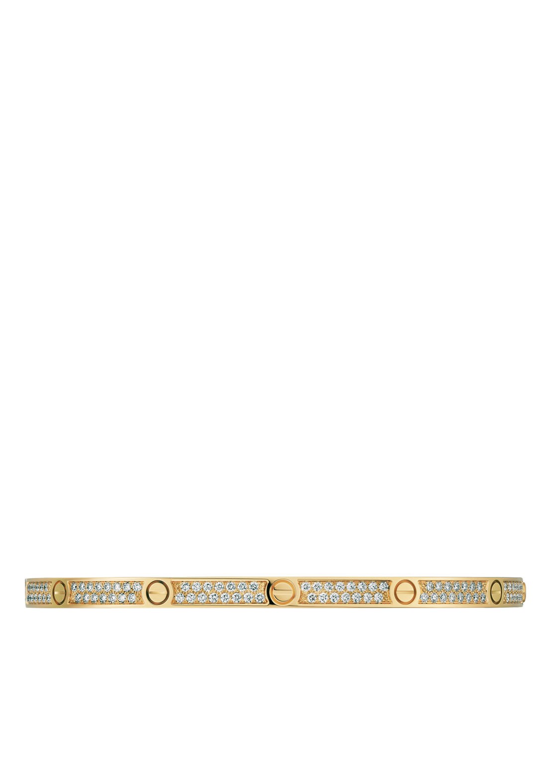 Cartier LOVE small armband van 18 karaat geelgoud met diamanten CRN6710600 - voorkant 2 geelgoud