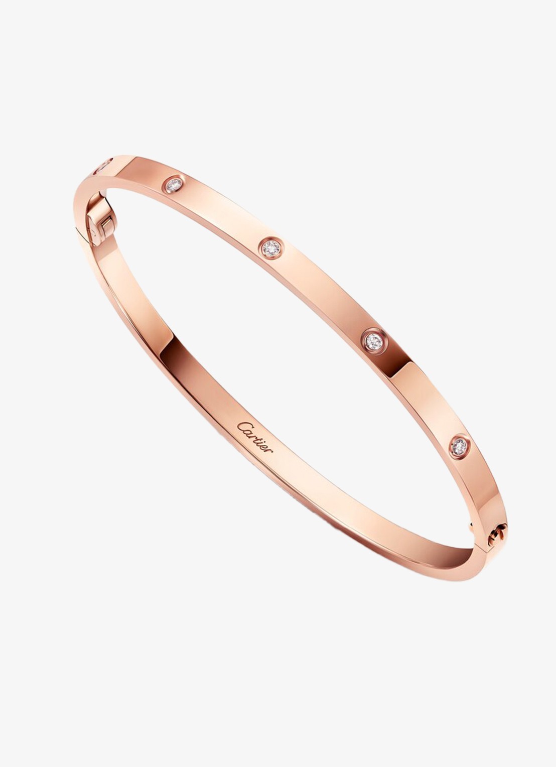 Cartier LOVE Small armband van 18 karaat roségoud met 10 diamanten CRB6079615 - detail 3 roségoud