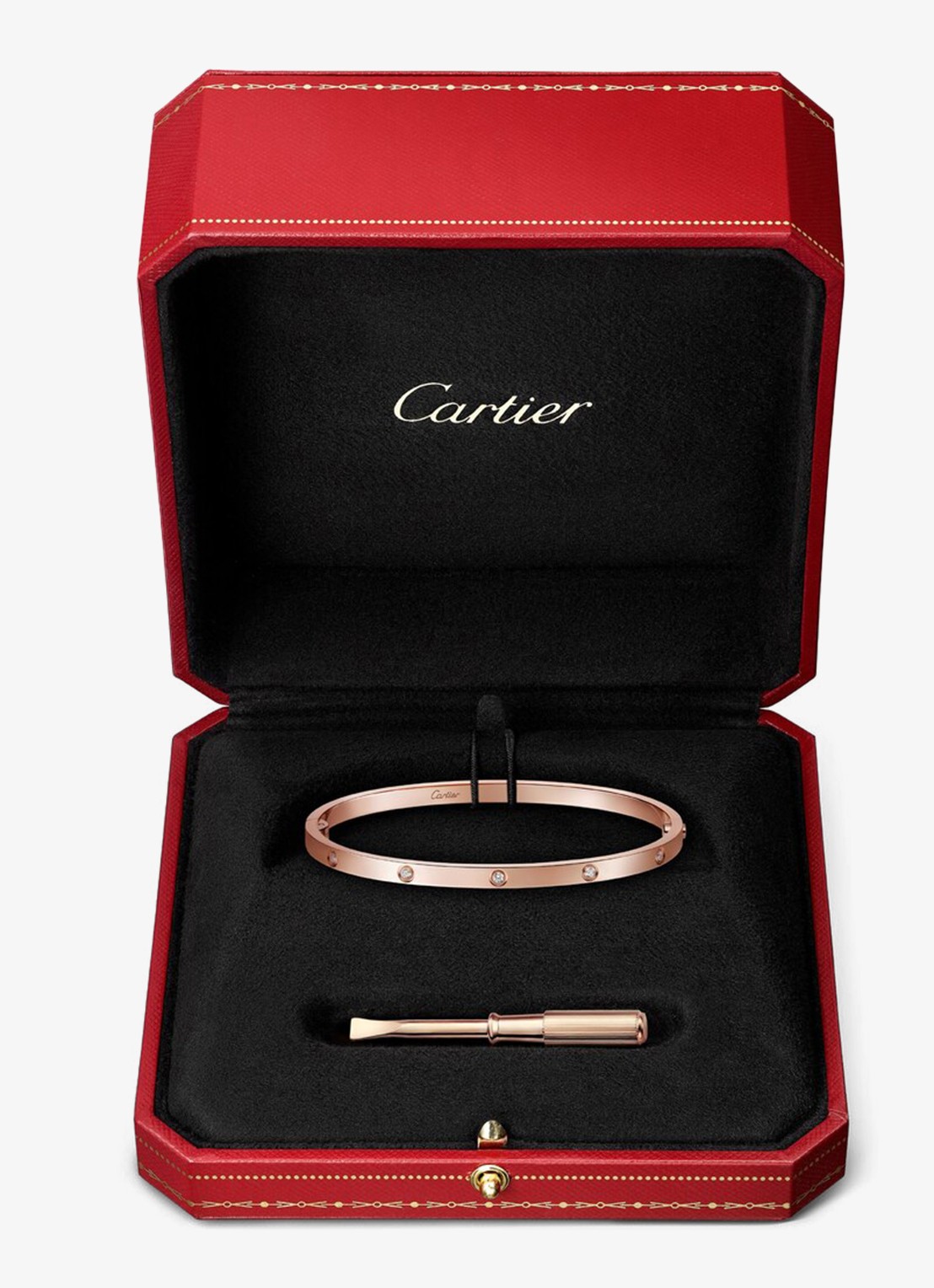 Cartier LOVE Small armband van 18 karaat roségoud met 10 diamanten CRB6079615 - detail 7 roségoud