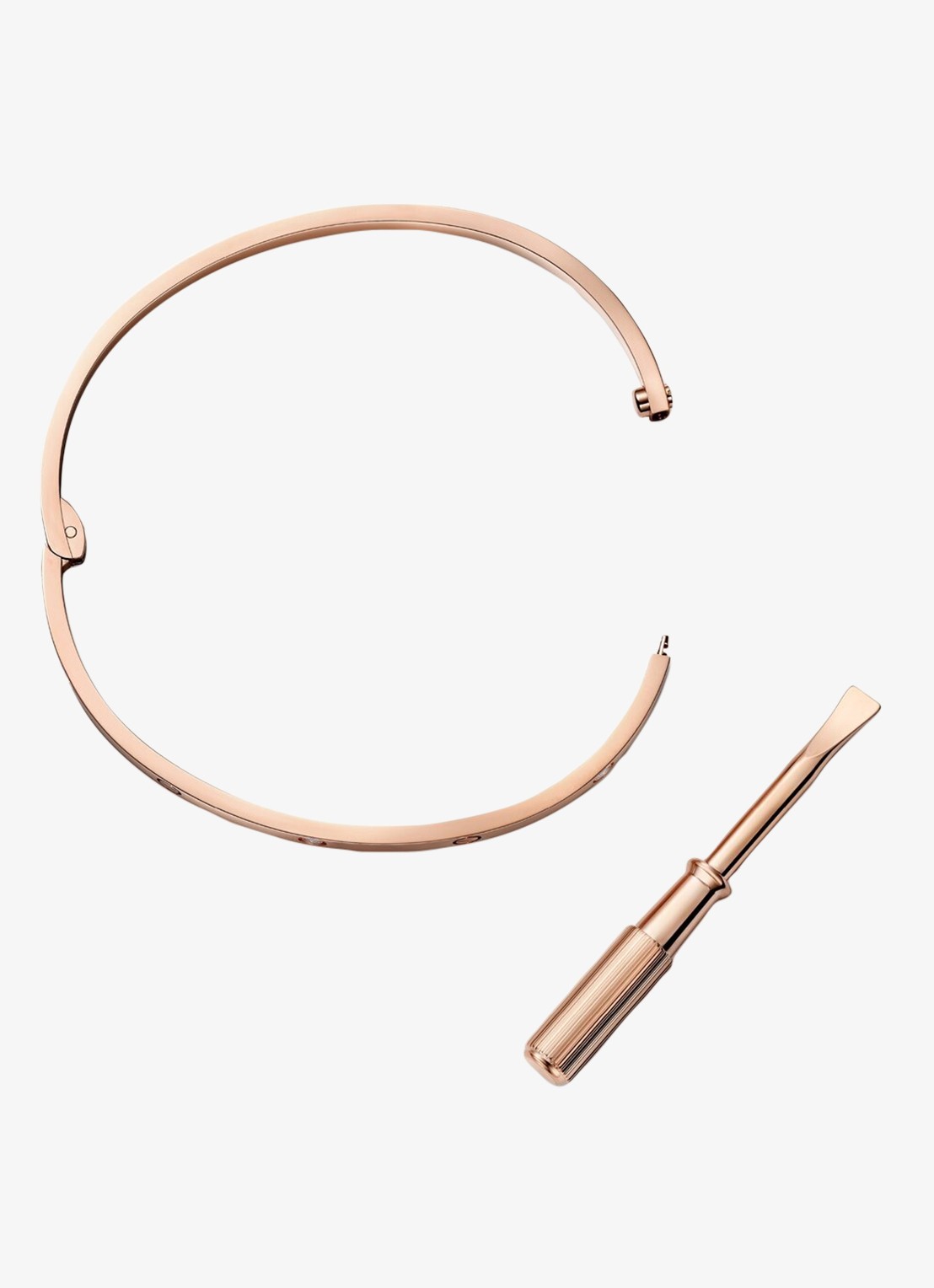 Cartier LOVE Small armband van 18 karaat roségoud met 6 diamanten CRB6079315 - detail 2 roségoud