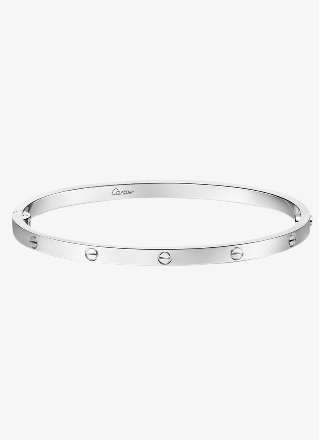 Cartier LOVE Small armband van 18 karaat witgoud CRB6079215 - voorkant witgoud