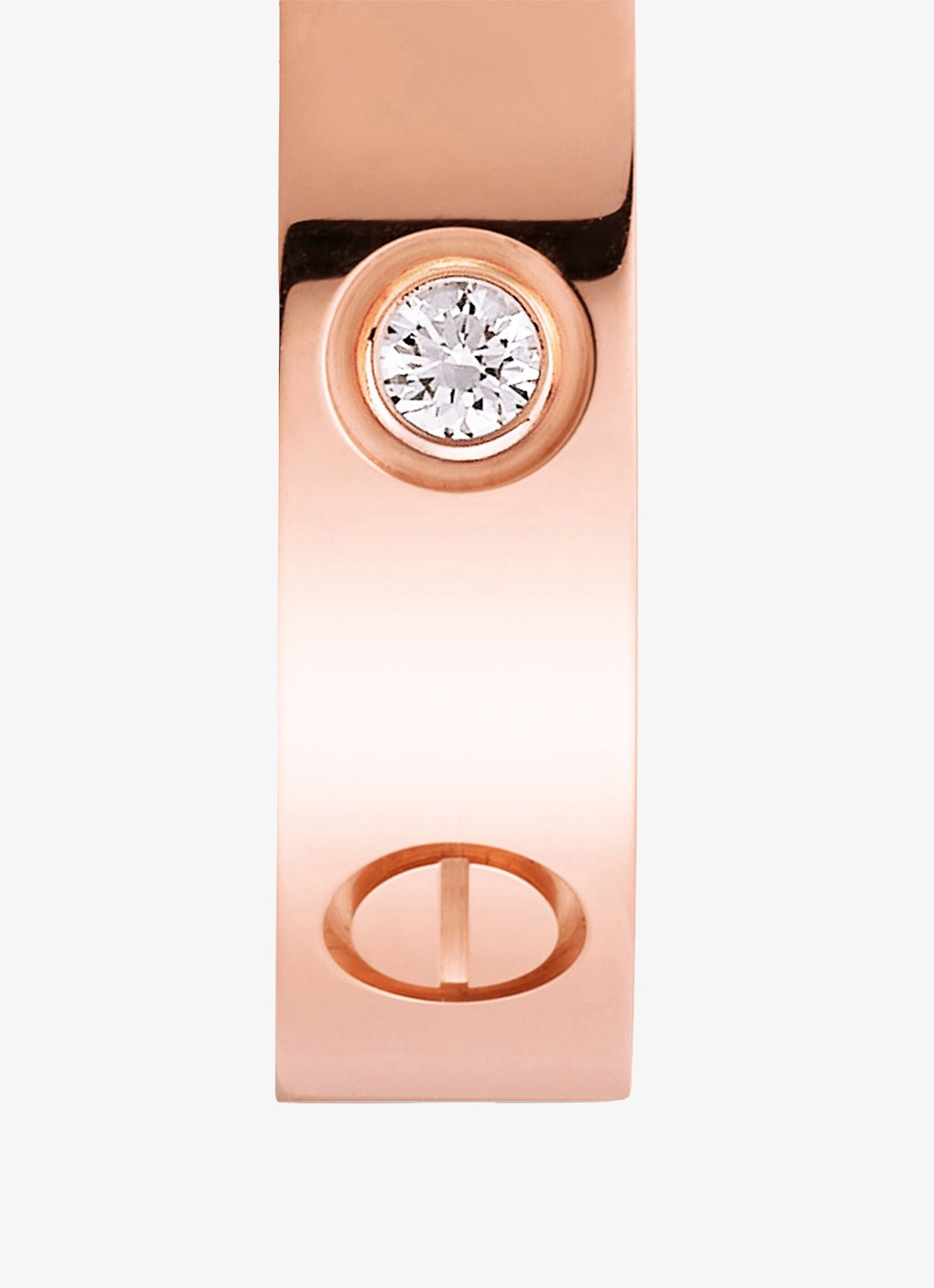Cartier LOVE trouwring van 18 karaat roségoud met 0,02 ct diamant CRB40507 - detail 3 roségoud