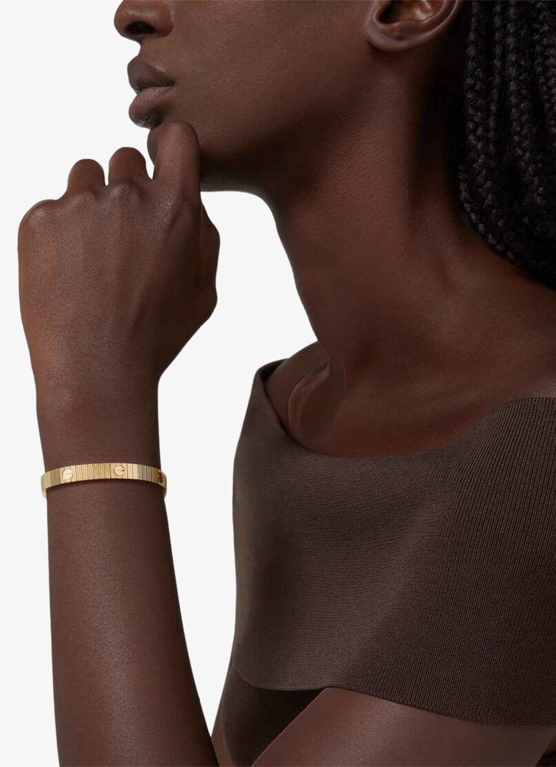 Cartier LOVE Unlimited armband van 18 karaat geelgoud CRB60889 - detail geelgoud