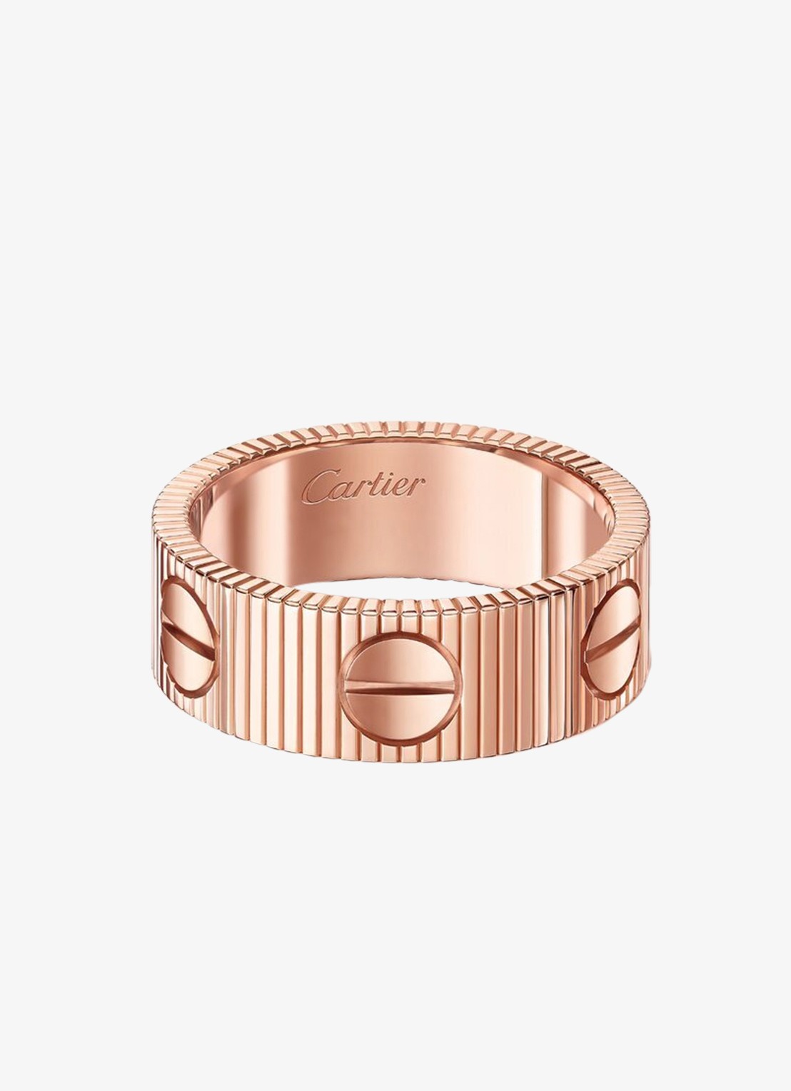 Cartier LOVE Unlimited ring van 18 karaat roségoud CRB42476 - voorkant roségoud