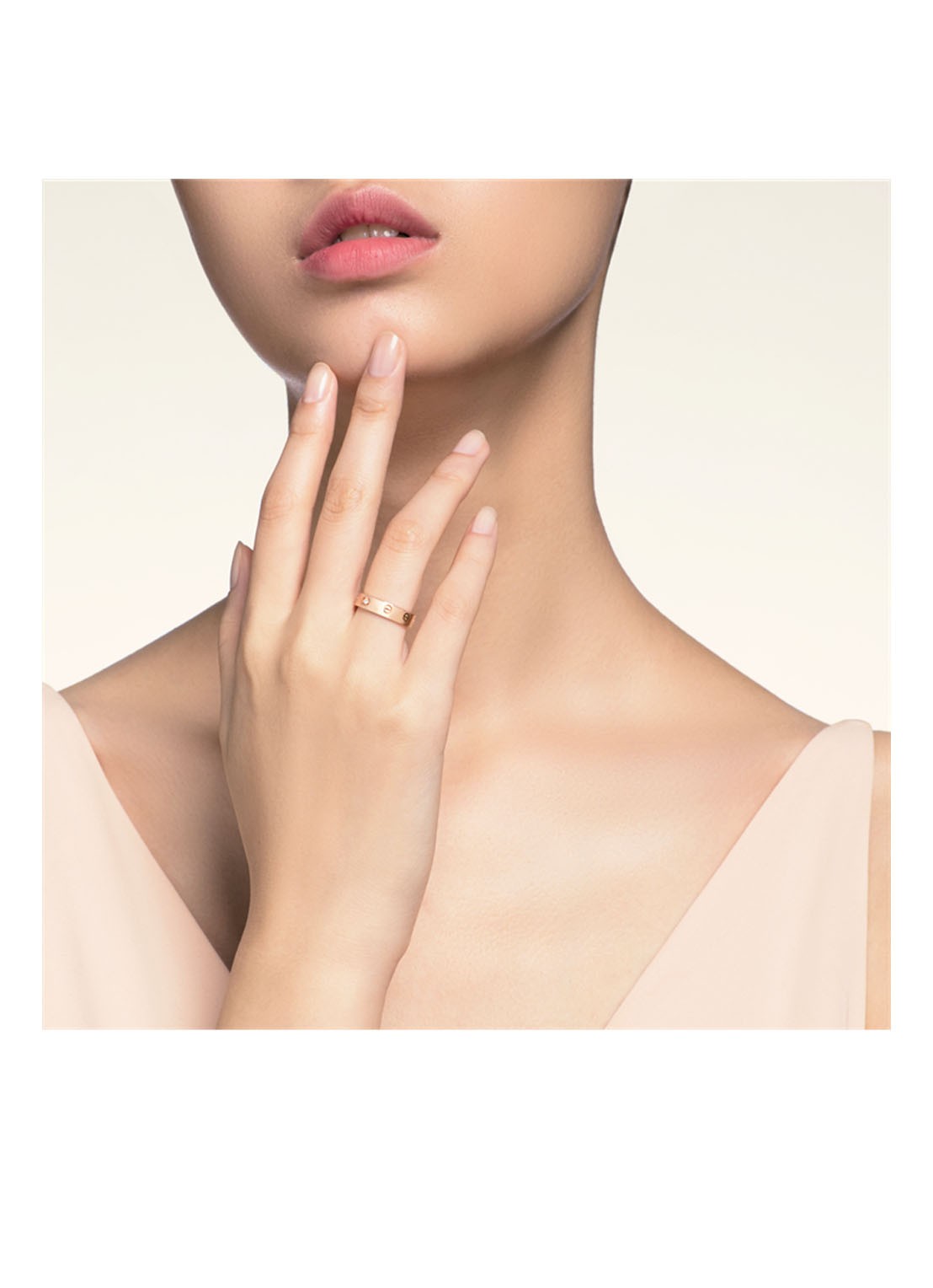 Cartier LOVE Wedding band ring van 18 karaat roségoud met 1 diamant CRB4050700 - detail 2 roségoud