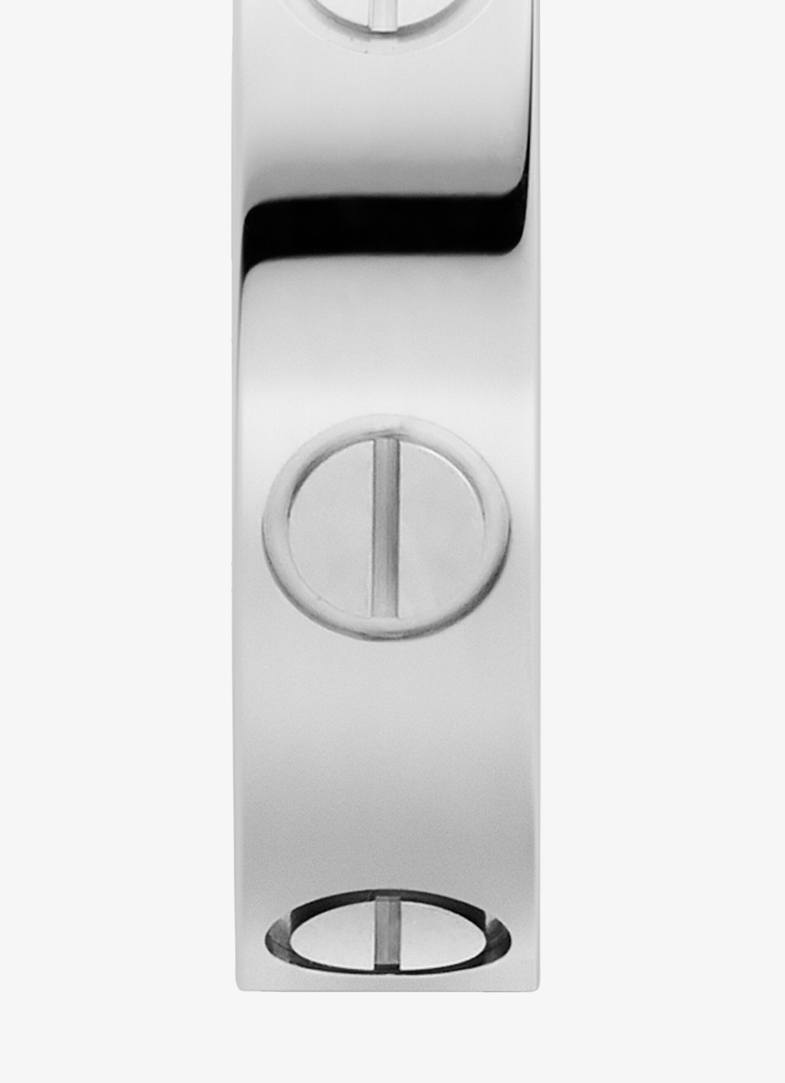 Cartier Love Wedding band ring van 18 karaat witgoud CRB4085100 - detail witgoud