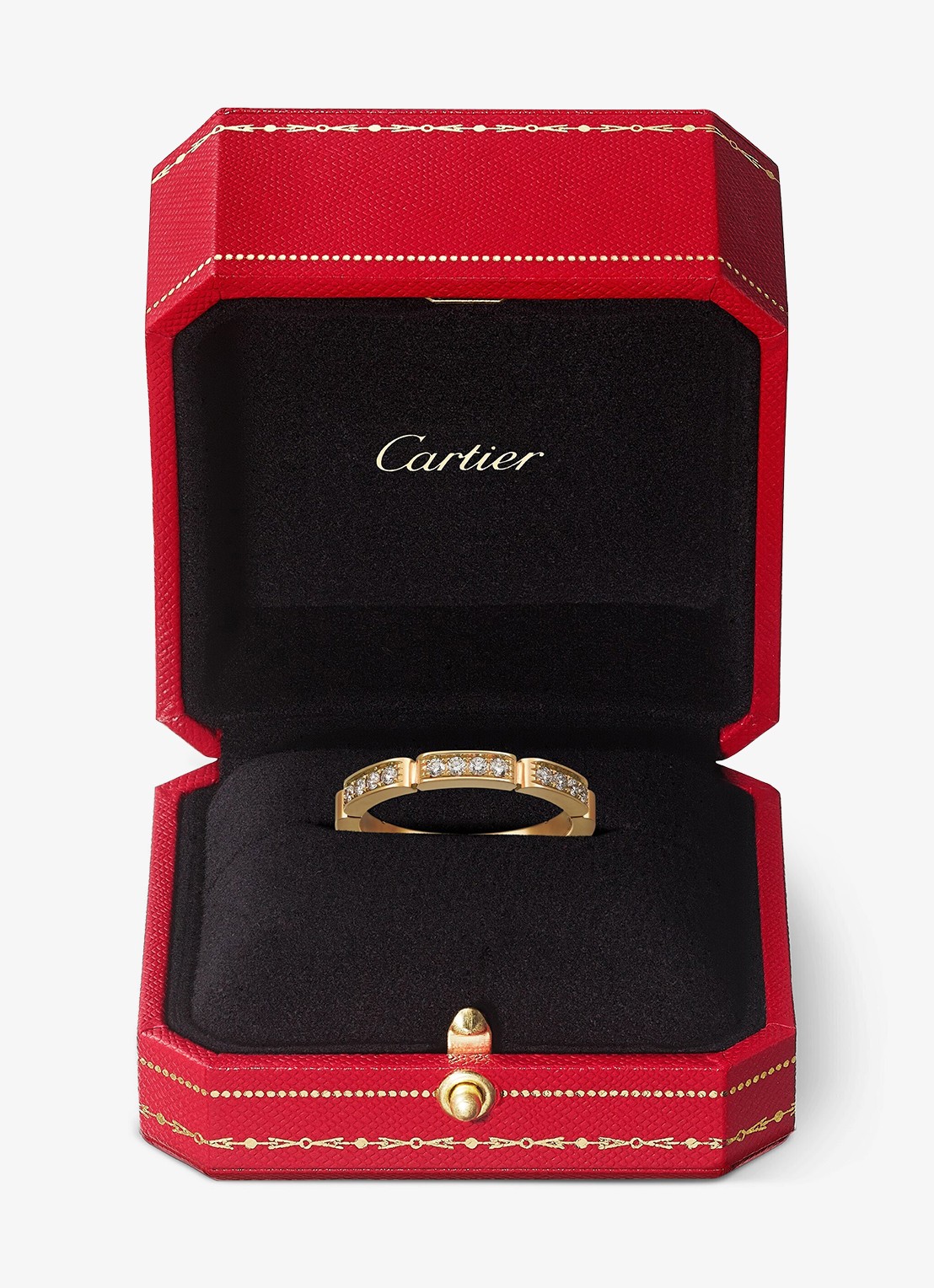 Cartier Maillon Panthère trouwring van 18 karaat geelgoud met 0.15 ct diamant CRB4221100 - detail 3 geelgoud