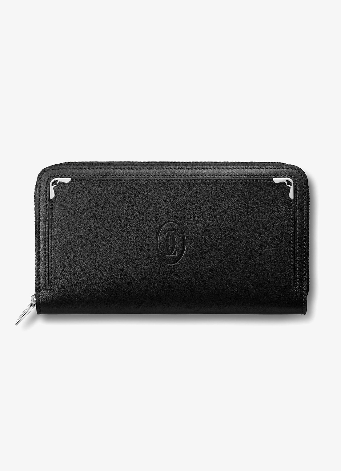 Cartier Must de Cartier ritsportemonnee van kalfsleer CRL3001489 - voorkant zwart