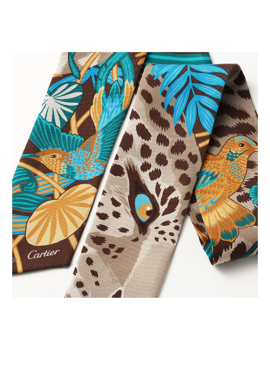 Cartier Panther in the Jungle headband - voorkant 6 bruin
