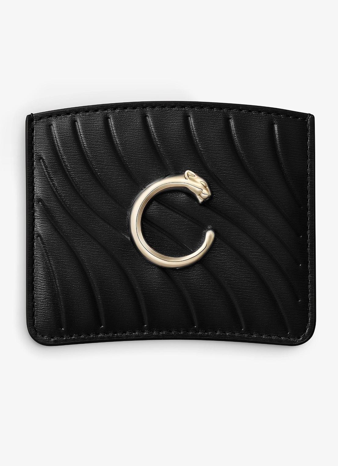 Cartier Panthère C de Cartier pasjeshouder van kalfsleer CRL3002250 - voorkant zwart