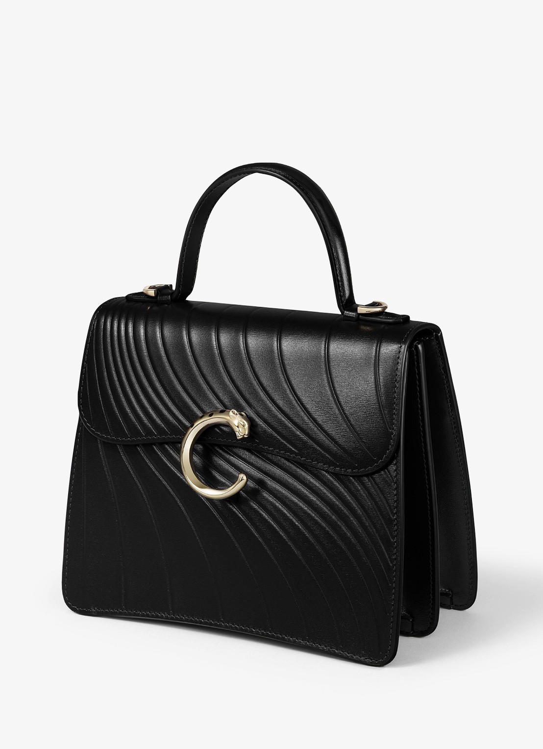 Cartier Panthère C de Cartier Small handtas van kalfsleer CRL1002554 - detail 3 zwart