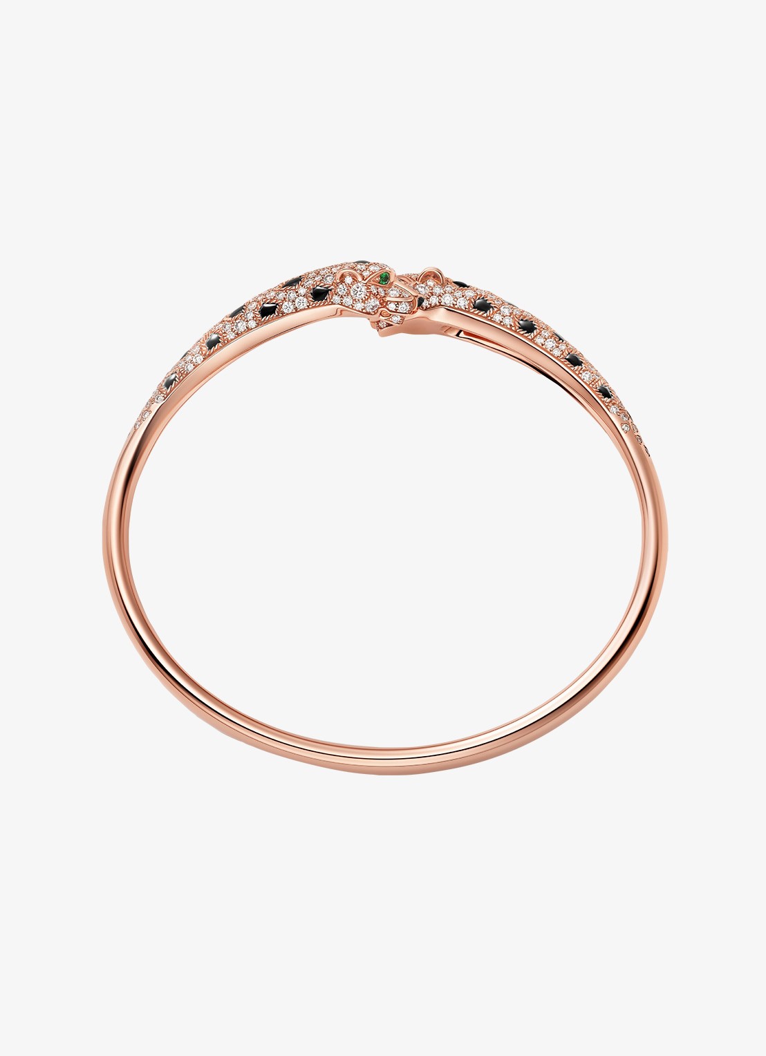 Cartier Panthère de Cartier armband, klein model van 18 karaat roségoud met onyx, smaragd en 1.64 ct diamant CRN6725717 - detail 3 roségoud