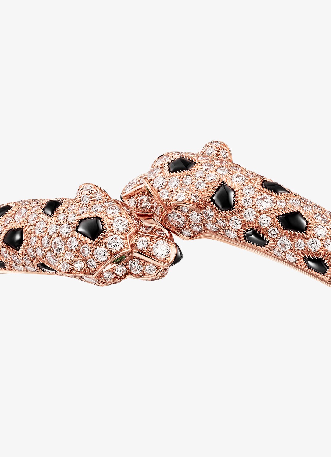 Cartier Panthère de Cartier armband, klein model van 18 karaat roségoud met onyx, smaragd en 1.64 ct diamant CRN6725717 - detail 6 roségoud