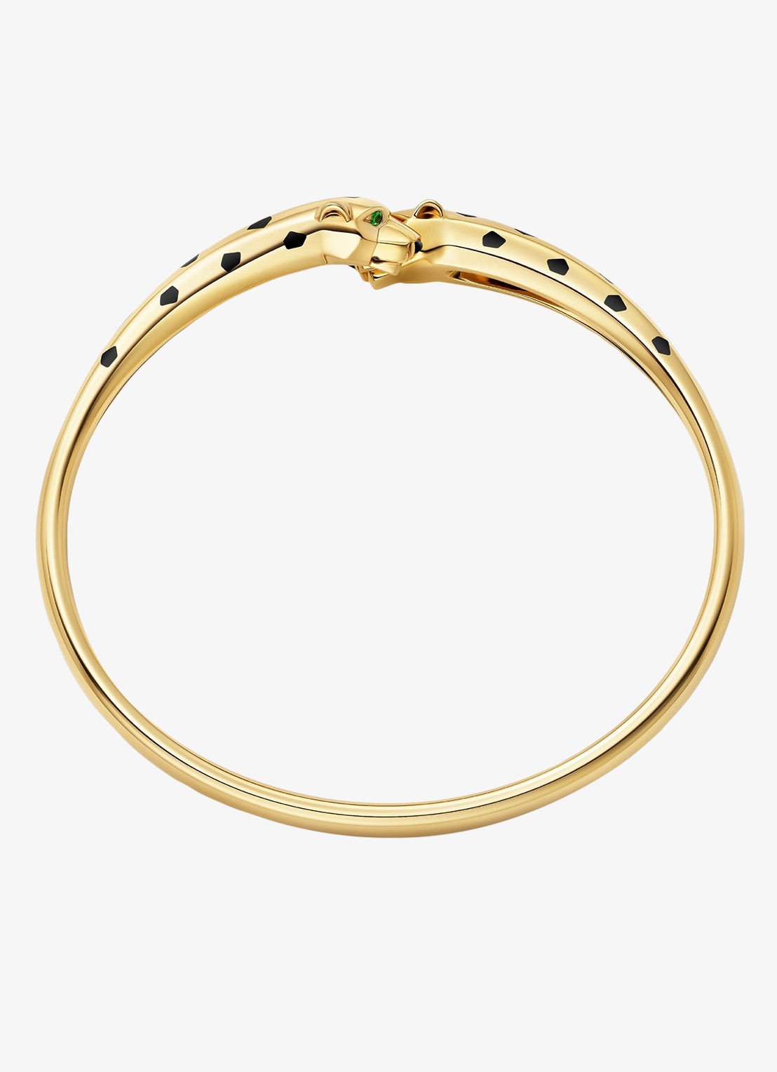 Cartier Panthère de Cartier armband van 18 karaat geelgoud met onyx en tsavoriet granaat CRN6730715 - achterkant 5 geelgoud
