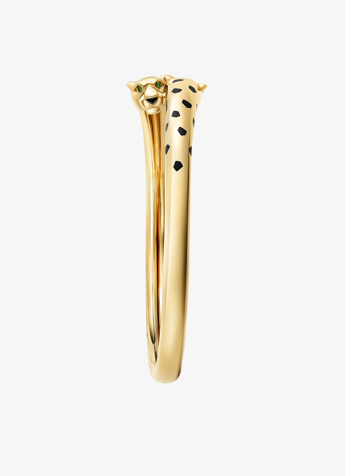 Cartier Panthère de Cartier armband van 18 karaat geelgoud met onyx en tsavoriet granaat CRN6730715 - detail geelgoud