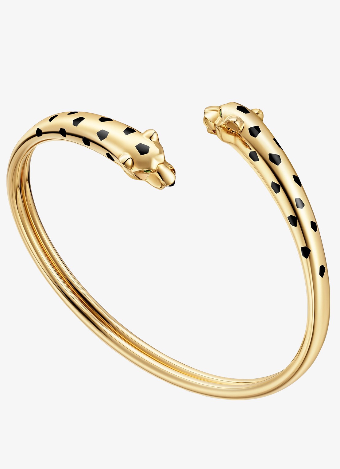 Cartier Panthère de Cartier armband van 18 karaat geelgoud met onyx en tsavoriet granaat CRN6730715 - voorkant 7 geelgoud