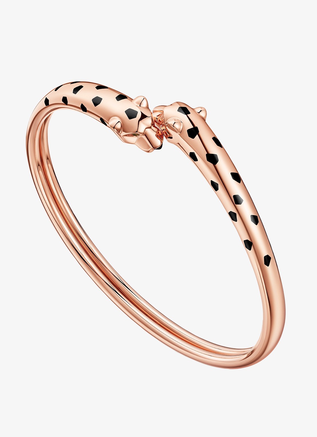 Cartier Panthère de Cartier armband van 18 karaat roségoud met onyx en tsavoriet granaat CRN6730817 - voorkant roségoud