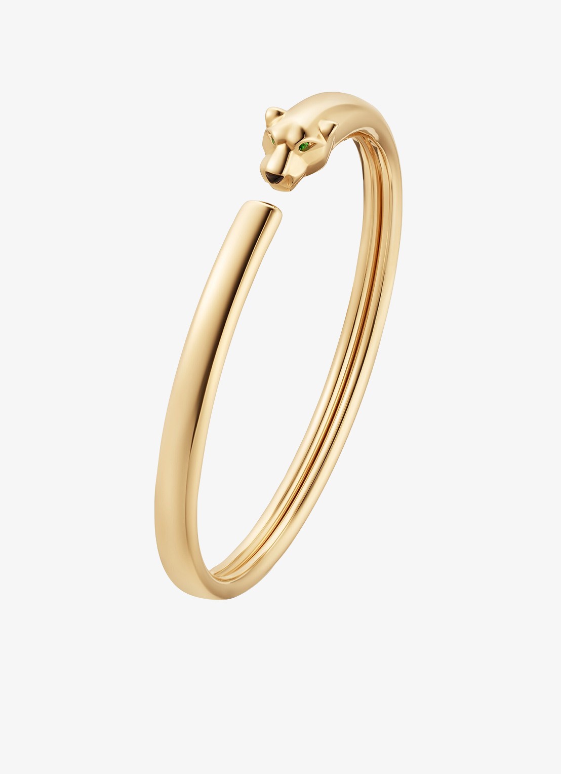 Cartier Panthère de Cartier bangle, klein model van 18 karaat geelgoud met onyx CRB6078317 - voorkant witgoud