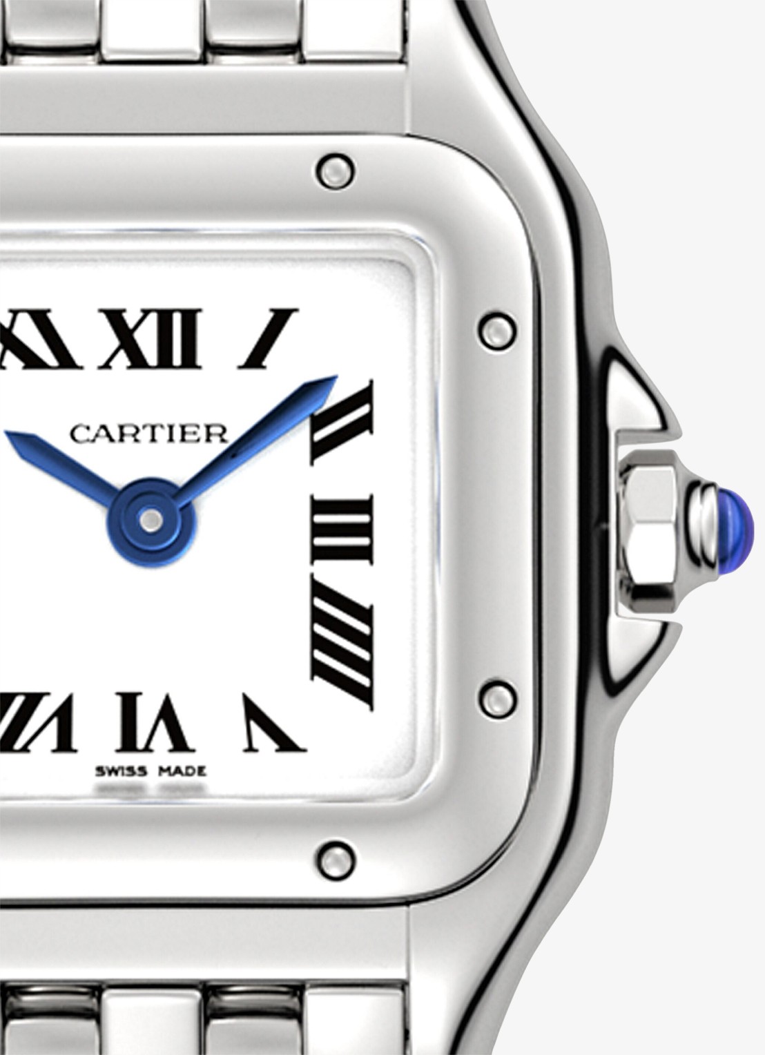 Cartier Panthère de Cartier horloge, klein model CRWSPN0012 - detail zilver