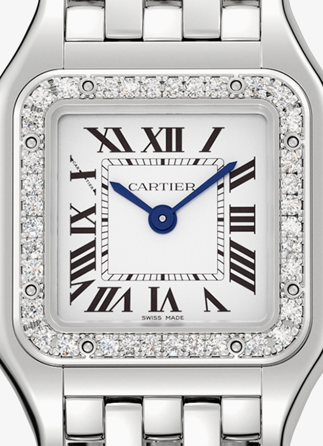 Cartier Panthère de Cartier horloge, klein model met diamanten CRW4PN0016 - detail 4 zilver