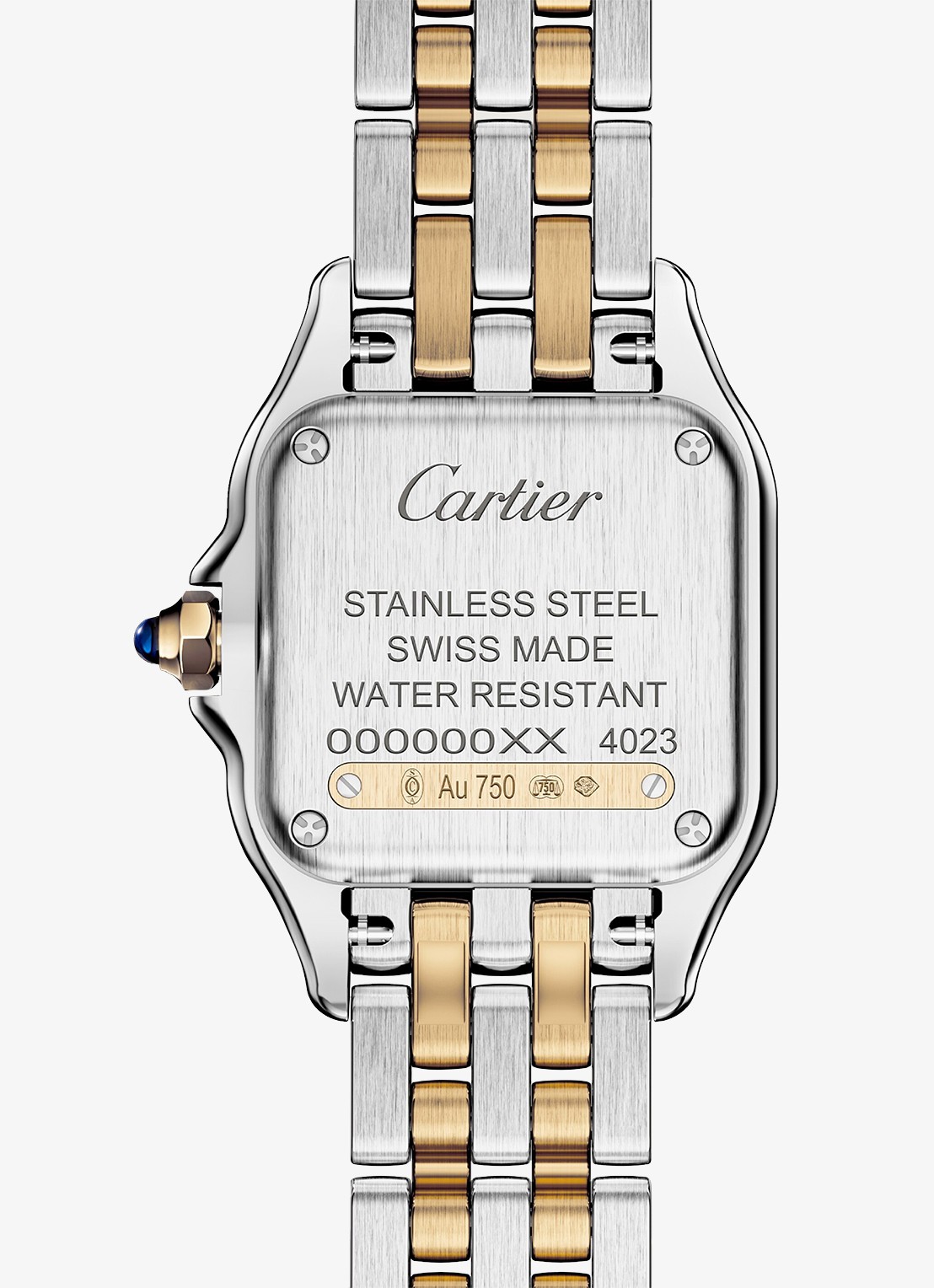 Cartier Panthère de Cartier horloge, klein model van 18 karaat geelgoud en staal CRW2PN0018 - detail 2 zilver