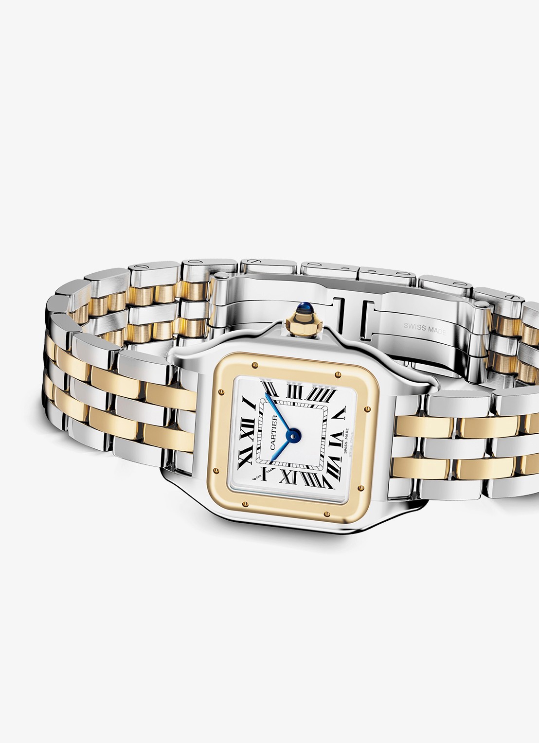 Cartier Panthère de Cartier horloge, klein model van 18 karaat geelgoud en staal CRW2PN0018 - detail 4 zilver