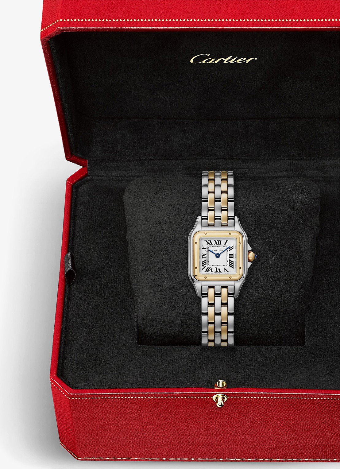 Cartier Panthère de Cartier horloge, klein model van 18 karaat geelgoud en staal CRW2PN0018 - detail 5 zilver